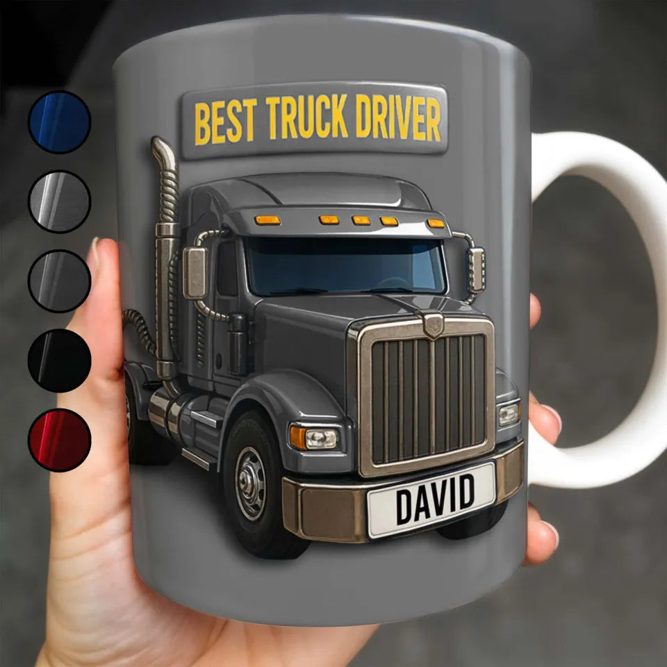 Best Truck Driver Personalized Custom Coffee Mug, Gift For Truck Enthusiasts