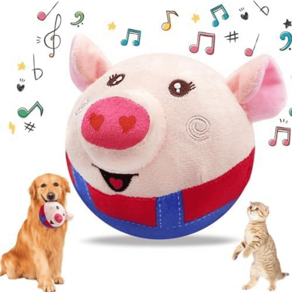 Juguete eléctrico interactivo de peluche para perro saltador