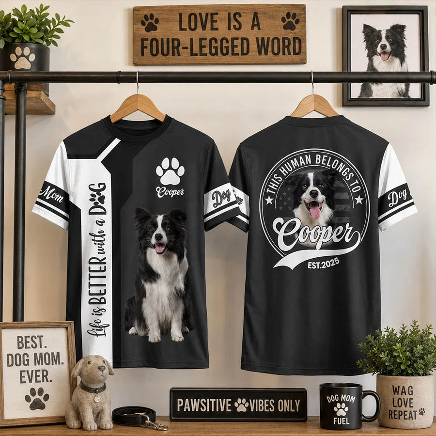 Custom Life Is Better With A Dog, Personalized Shirt, Gift For Dog Lover T1807