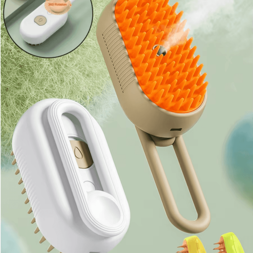 Cepillo de vapor 3 en 1 para mascotas