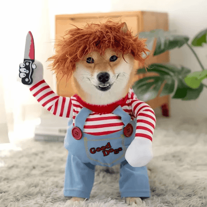 Conjunto de disfraz de cosplay de perro divertido
