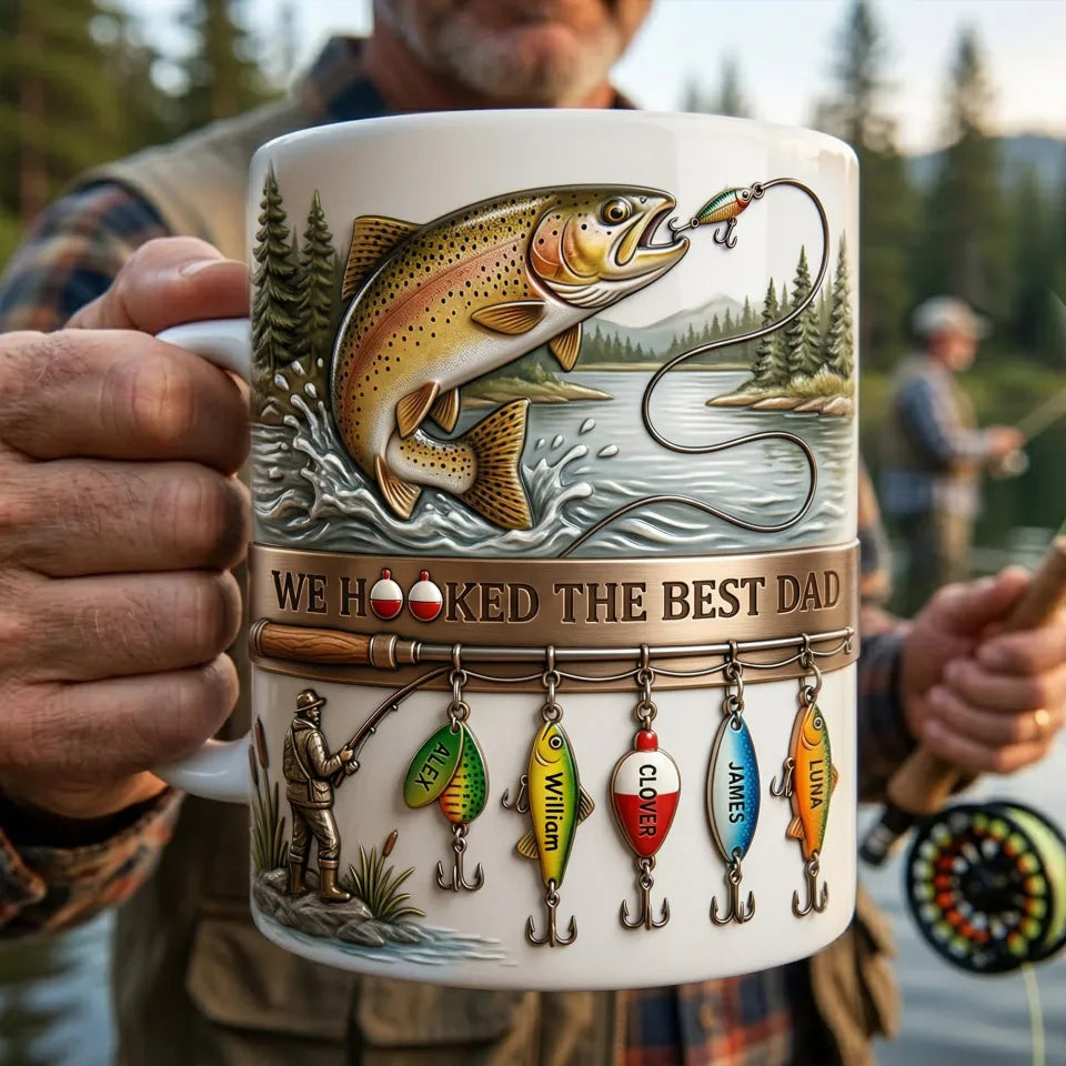 Fishing Best Dad Coffee Mug - Personalized Gifts For Father