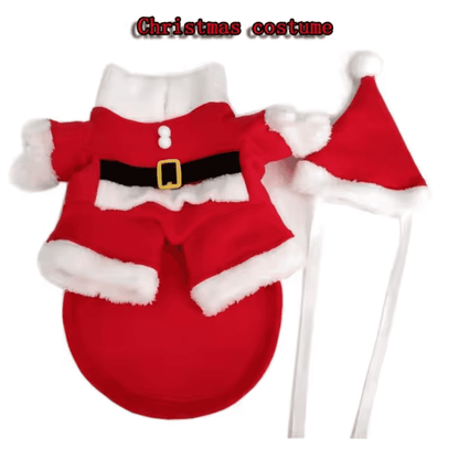 Disfraz festivo de Papá Noel para perro