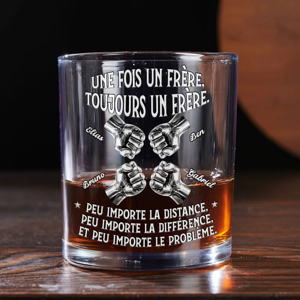 Toujours Mon Frère – Personalisiertes Whiskyglas