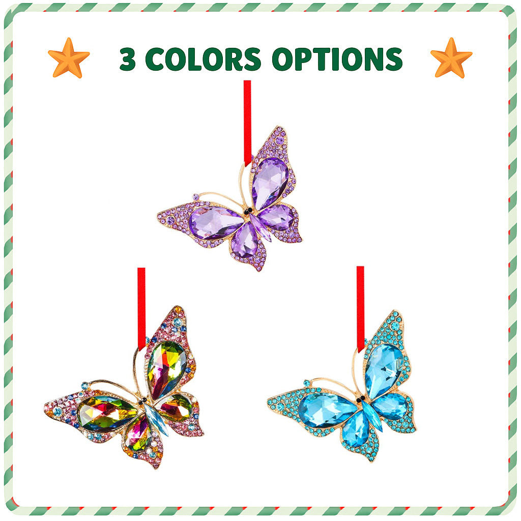 Butterfly Christmas Ornaments 2025, Beautiful Monarch Butterflys Ornament for Tree, Fancy Cute Christmas Ornaments for Kids Girls