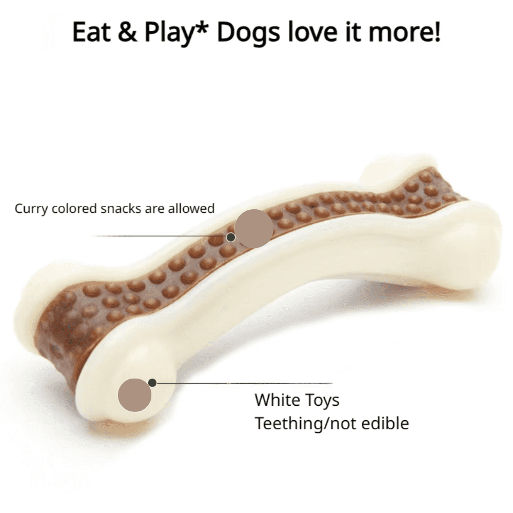 Juguete masticable para perros con forma de anillo de piel de vaca
