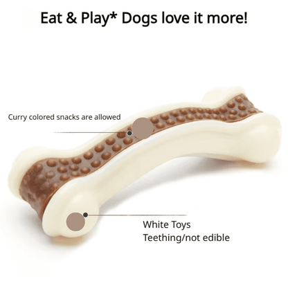 Juguete masticable para perros con forma de anillo de piel de vaca