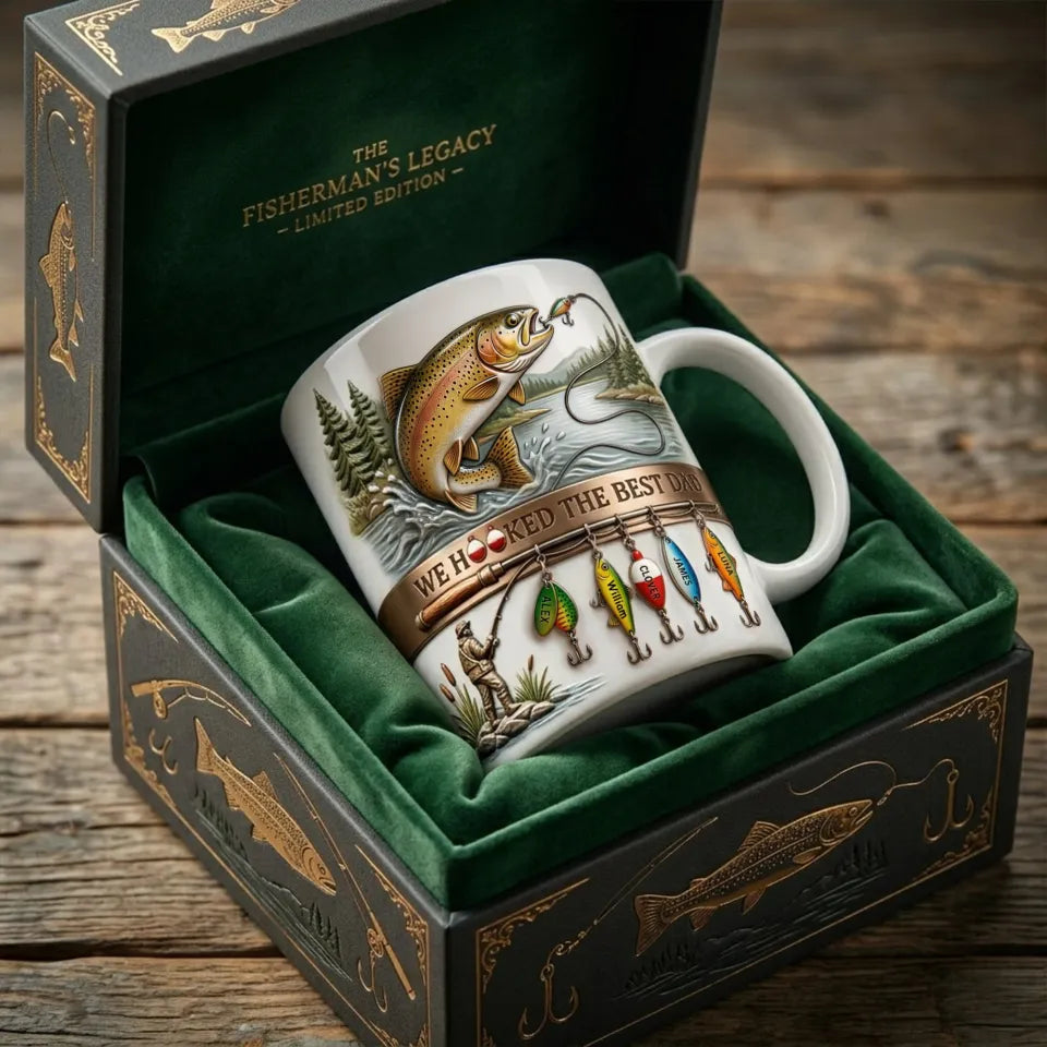 Fishing Best Dad Coffee Mug - Personalized Gifts For Father
