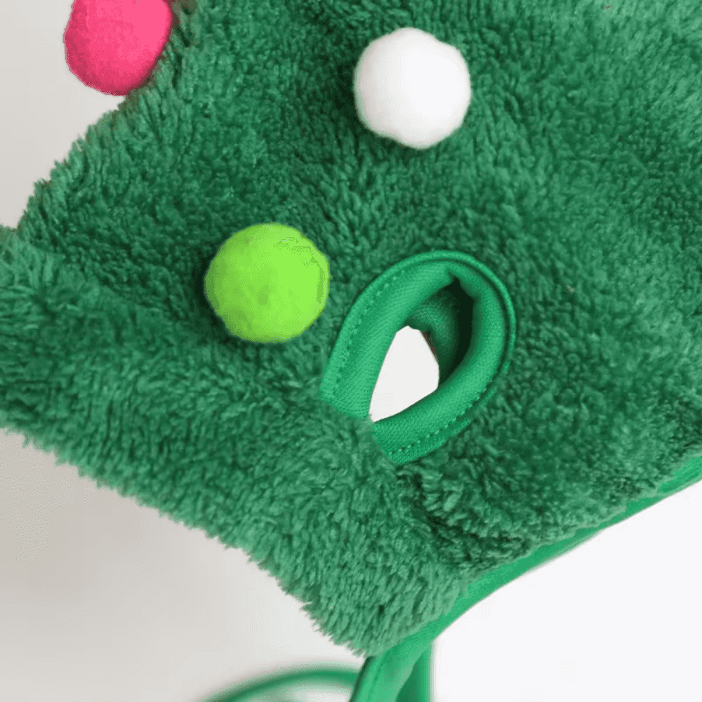 Acogedor gorro de asta para mascota para Navidad