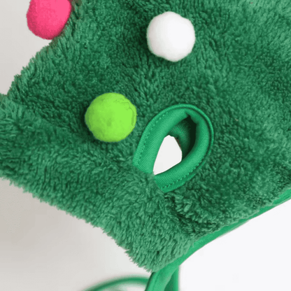 Acogedor gorro de asta para mascota para Navidad