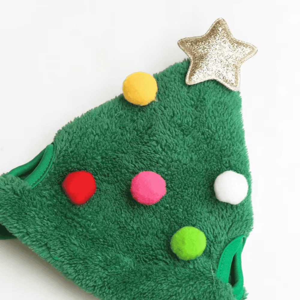 Acogedor gorro de asta para mascota para Navidad