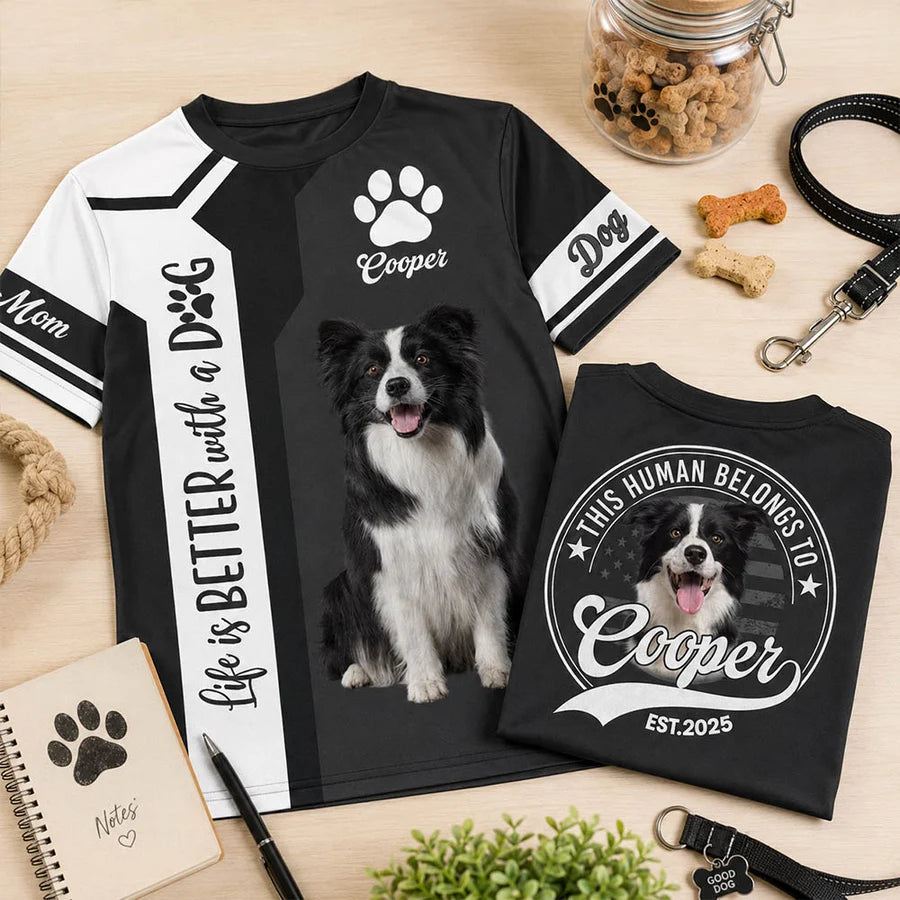 Custom Life Is Better With A Dog, Personalized Shirt, Gift For Dog Lover T1807