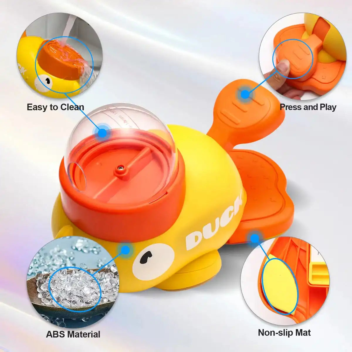 Dog Interactive Treat Dispenser Toy, 2-in-1 Duck Design for Small Pets, Slow Feeder & IQ Training, Durable for Cats & Dogs