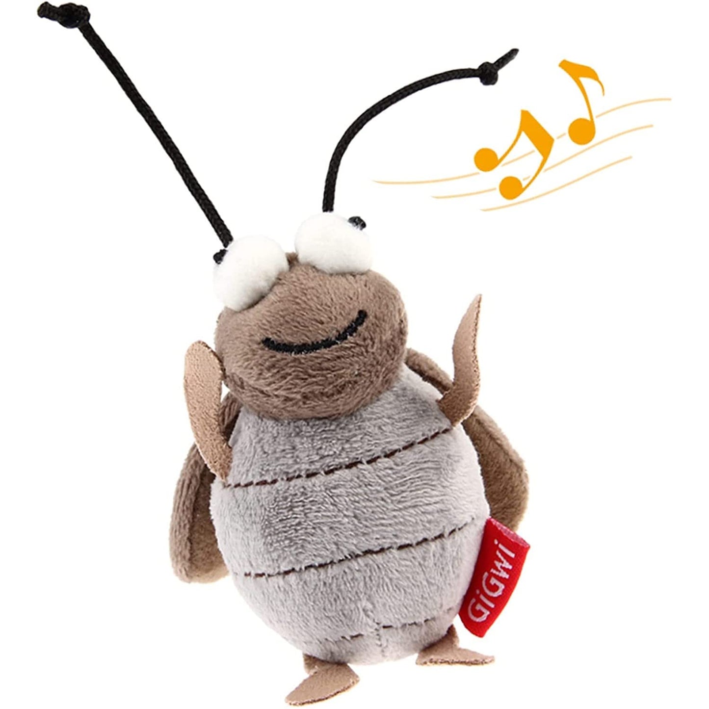 GiGwi Interactive Cat Toys Squeaky, Stimulated Chirping Bird Toy Making Noise,Automatic Chirp Bird Cat Toy with Feather Tail, Melody Chaser Play and Squeak Kitten Toy for Boredom