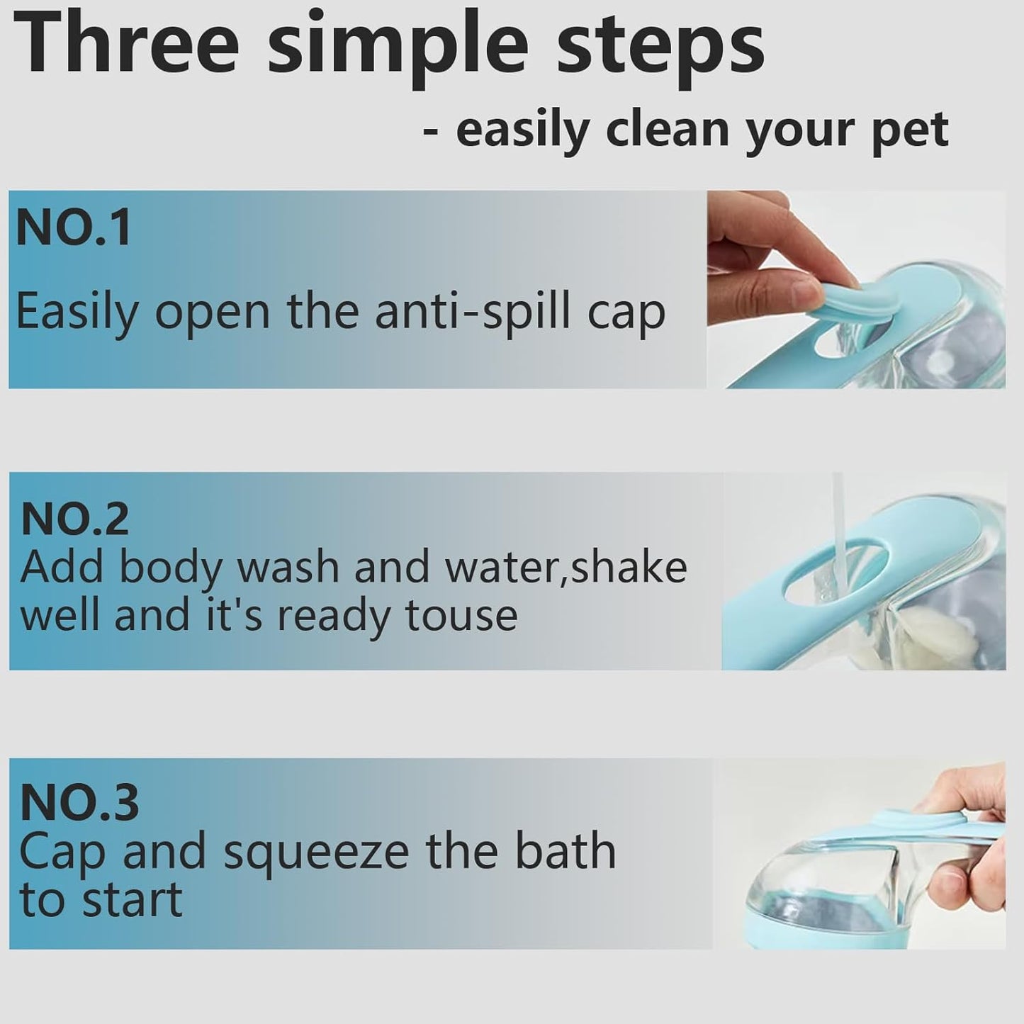 Dog Brush 2-in-1 Pet Bath Brush with Soap Dispenser, Dog Shampoo Brush Bubble Maker 2025 - Dog Bath Scrubber for Bathing, Grooming & Massage - for Long/Short Haired Dogs & Cats (green)