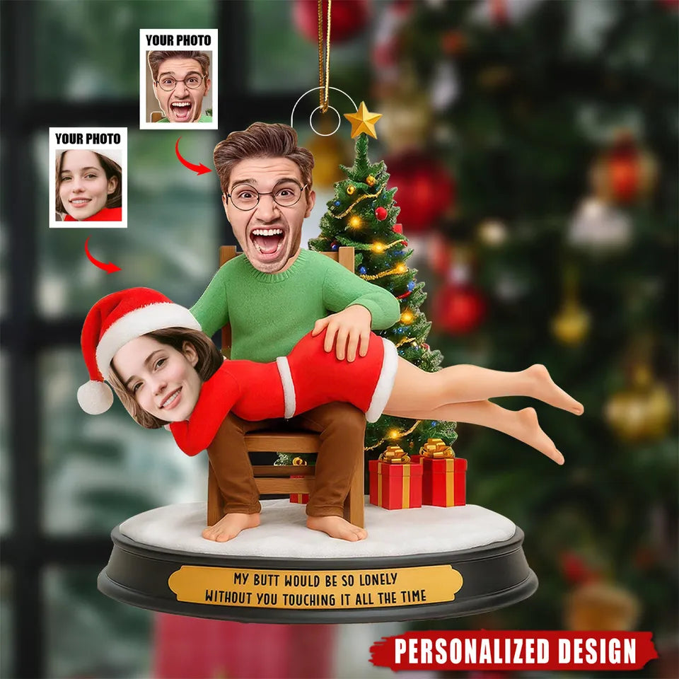 Personalized Couple Photo Ornament-Couples Gifts Acrylic Ornament