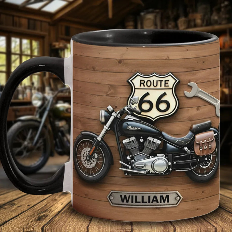 Motorcycle - Personalized Biker 3D Mug
