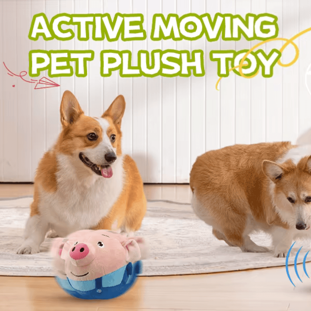 Juguete eléctrico interactivo de peluche para perro saltador