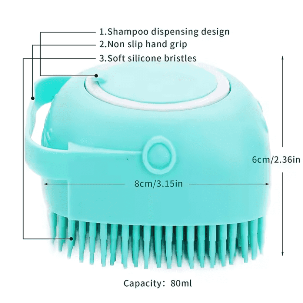 Silicone Pet Bath & Massage Gloves