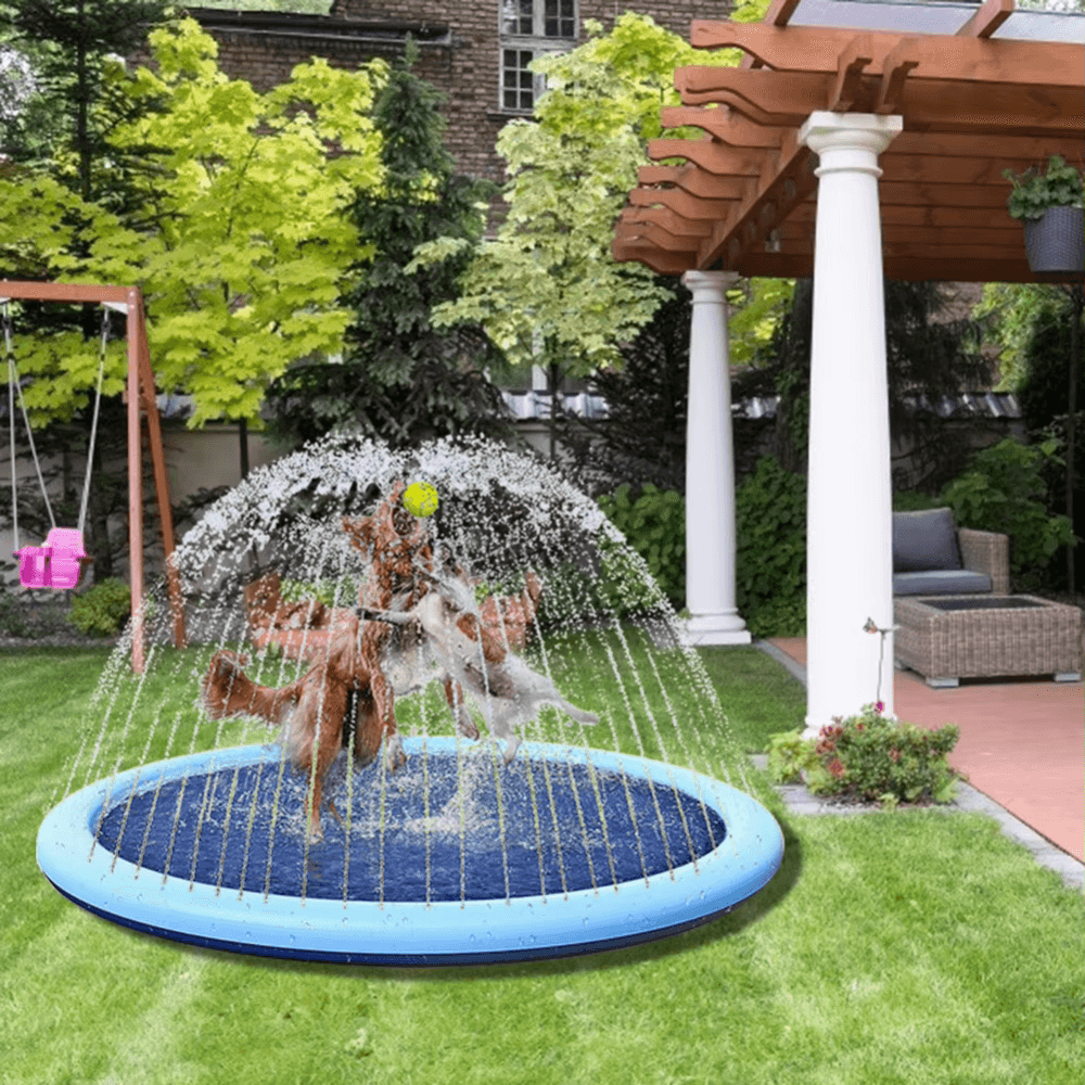 Tapete rociador divertido Cool Splash para niños y mascotas