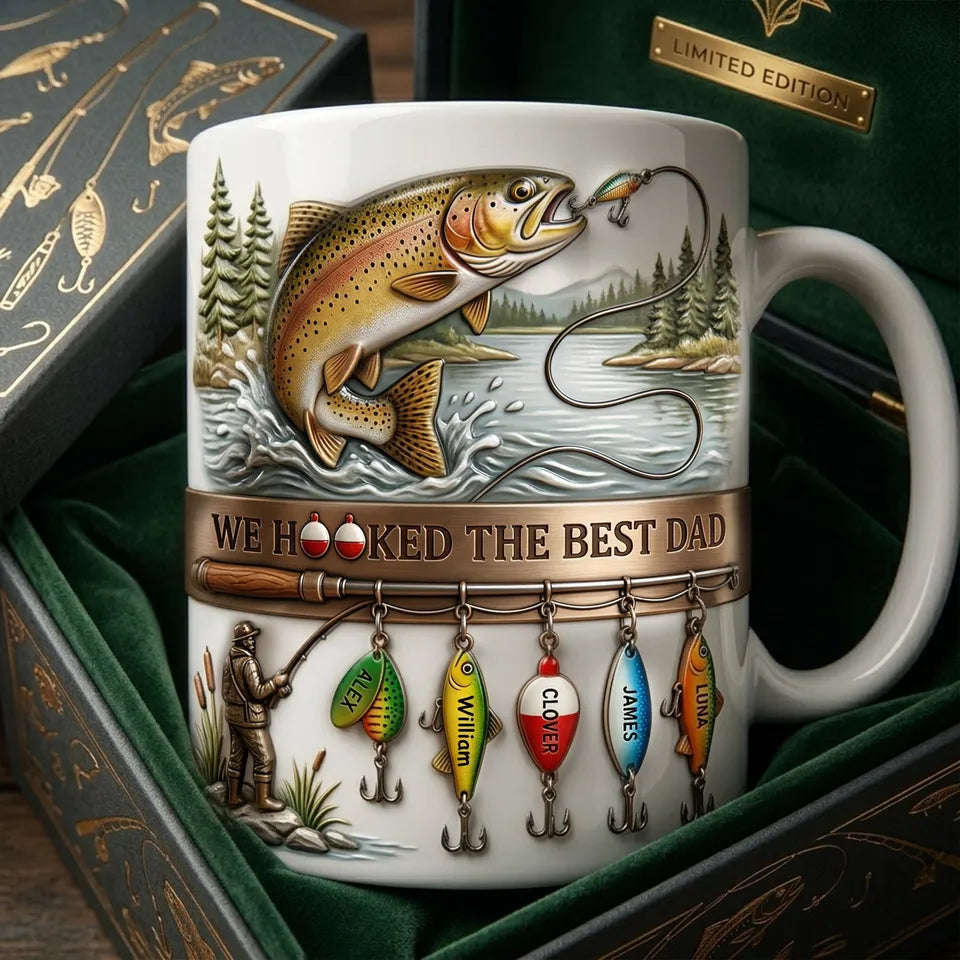 Fishing Best Dad Coffee Mug - Personalized Gifts For Father