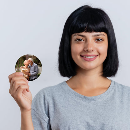 Custom Photo Magnet, Personalized Picture for Kitchen Fridge, Locker and Office Magnets with Variation Shapes and Four Differents Sizes