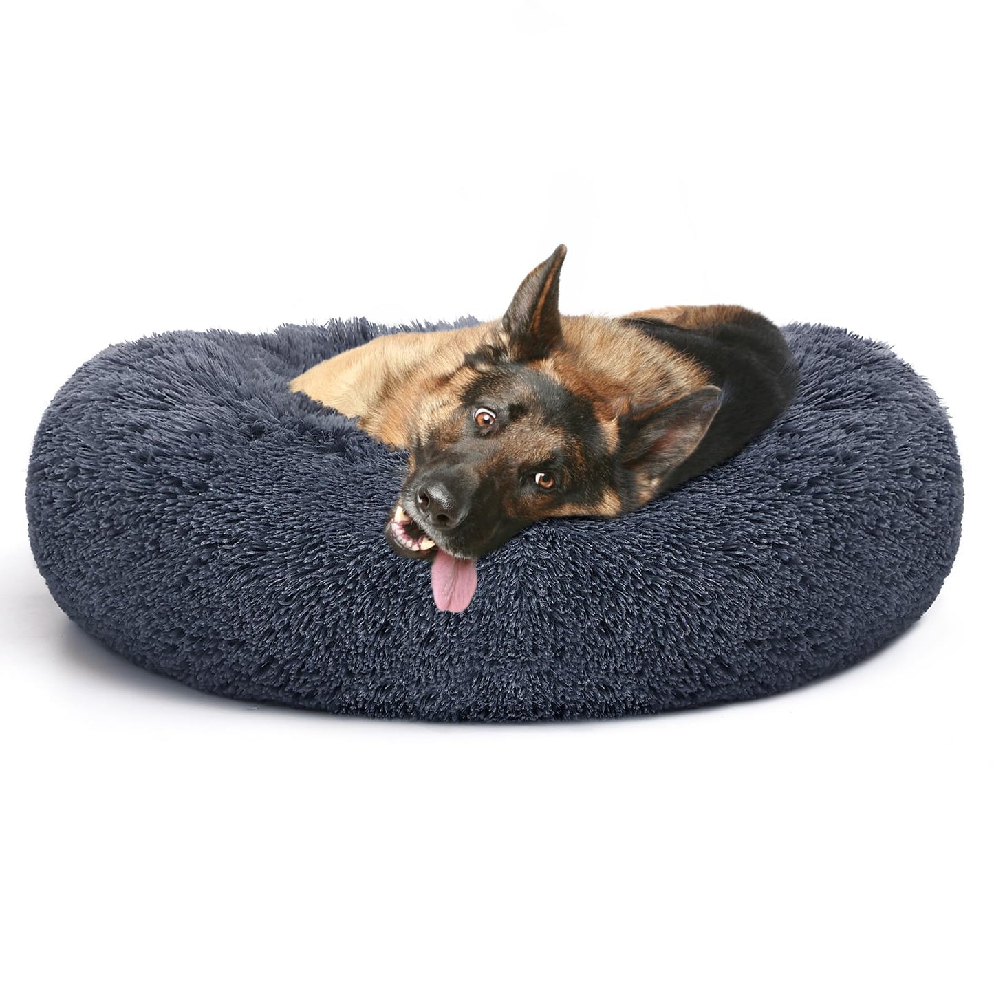 MIXJOY Ultra Soft & Comfortable Donut Cuddler Round Dog & Cat Bed (30'', Brown)