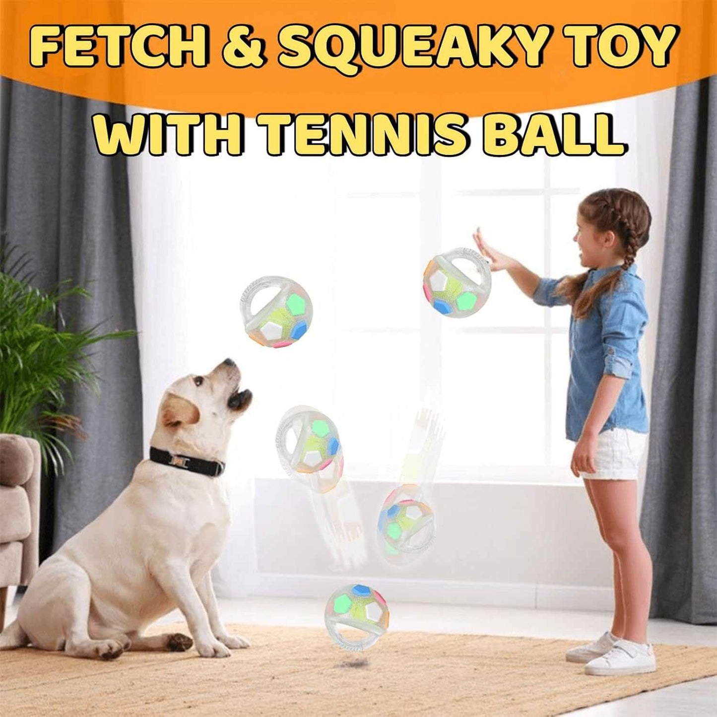 Tough Durable Ball Toy for Aggressive Chewers Ball in Bottle Strong Rubber Football Dog Chew Fetch Toy for Medium Large Breeds