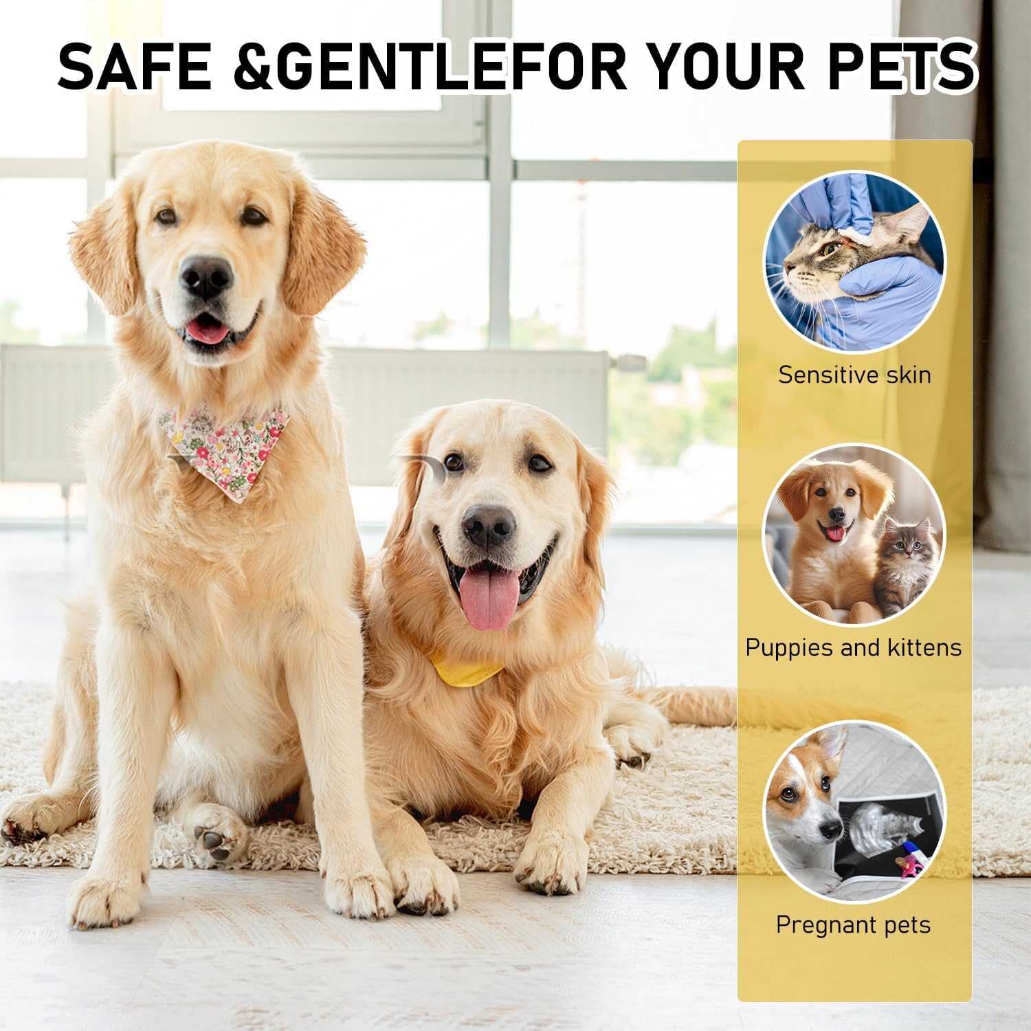 2Pcs Pet Skin Soothing Spray for Dogs,Pet Skin Treatment Spray for Dogs and Cats - Nature Soothing Solution for It-chy Skin and Reduces Scratching,Pet Skin Soothing Spray for All Animals(50ml/1.69oz)