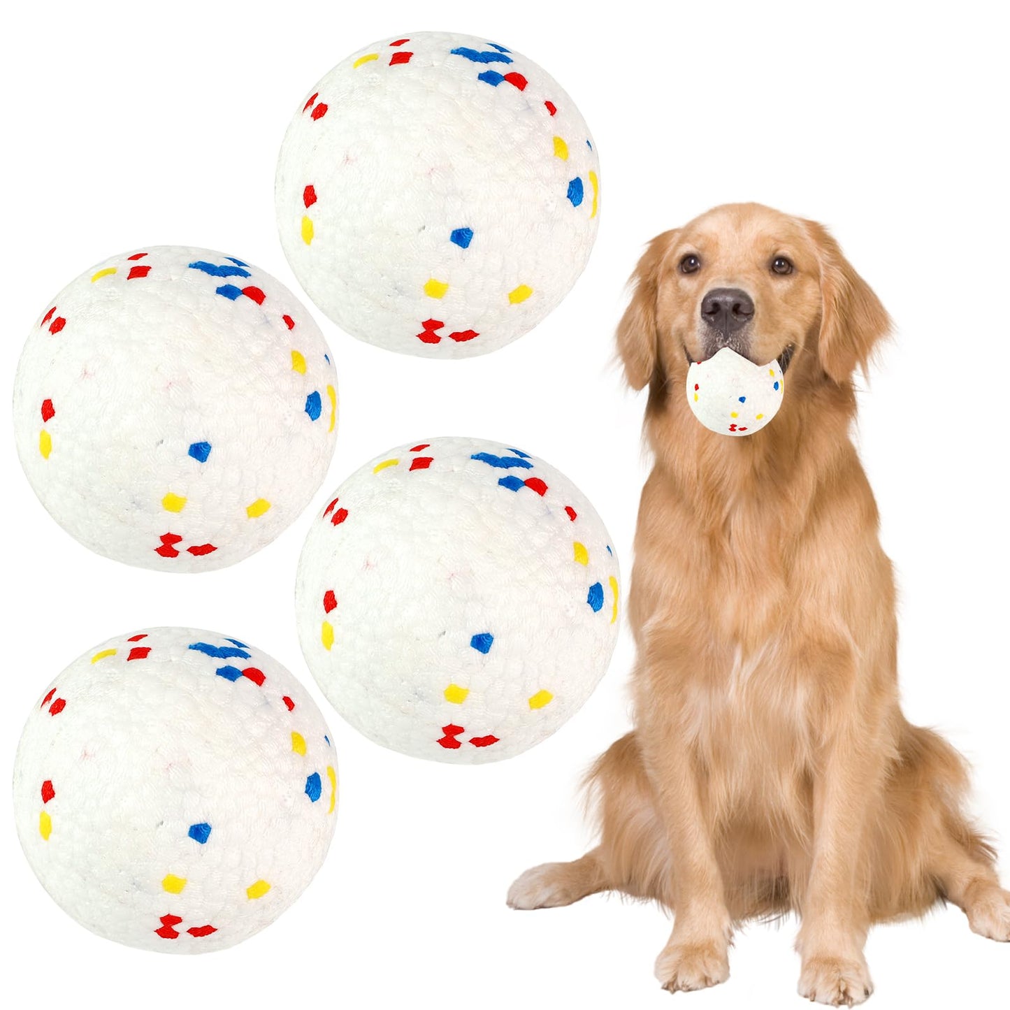 Automatic Ball Launcher for Dogs, Dog Ball Thrower with 40-60-80Ft Distance, Rechargeable Automatic Launcher with 4 Balls (2.5"), Remote Control Launcher for Medium & Large