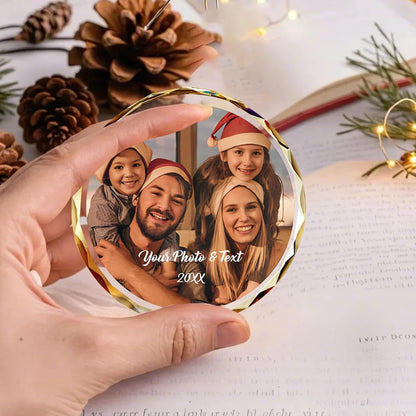 Personalized Christmas Ornaments,Custom Christmas Ornament with Photo,3"-5" Persoanlzied Family Ornaments 2025
