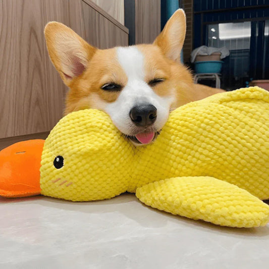 Calming Durable Duck Dog Toy, Heavy Chewing & Bite Resistant Toy For High Energy Dogs