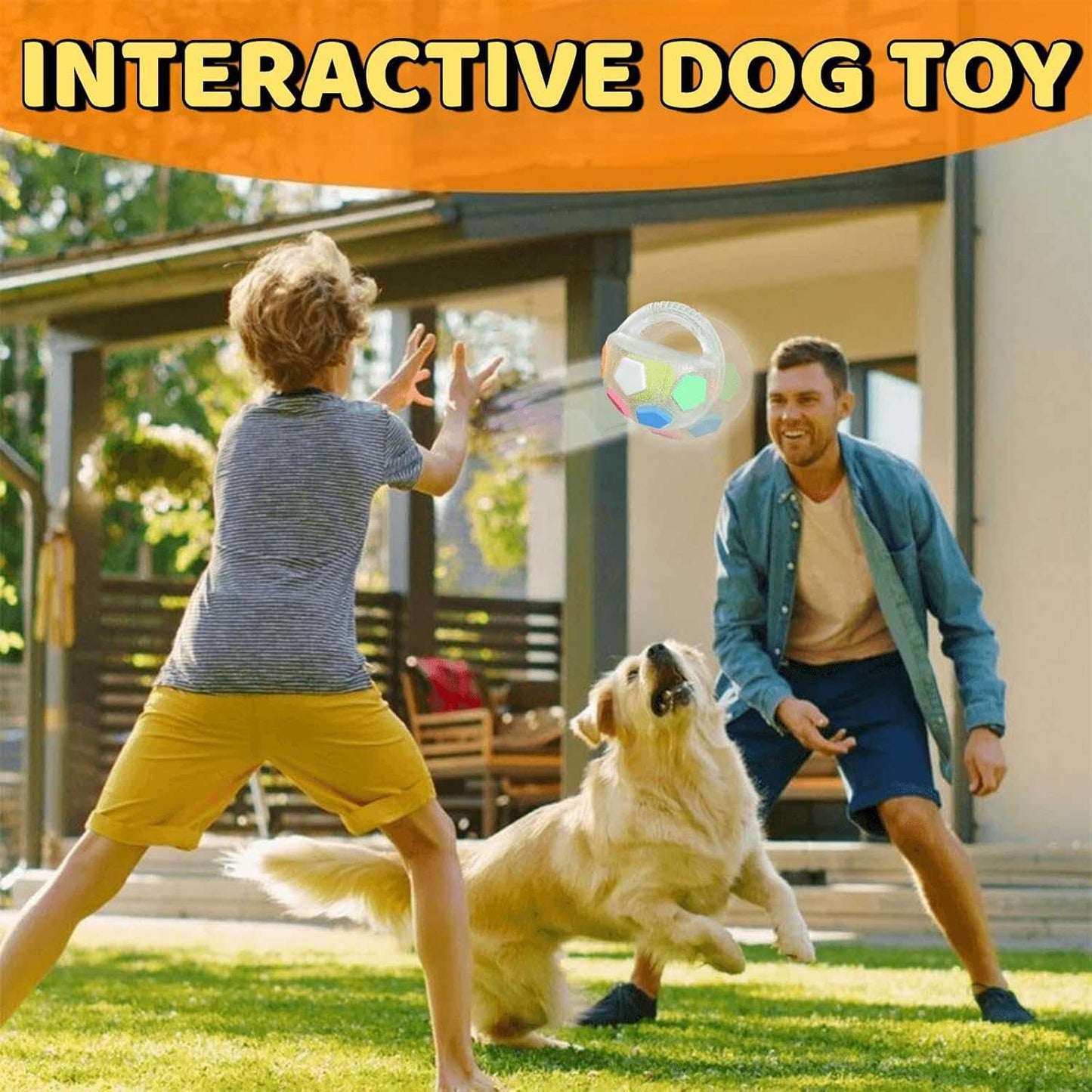 Tough Durable Ball Toy for Aggressive Chewers Ball in Bottle Strong Rubber Football Dog Chew Fetch Toy for Medium Large Breeds