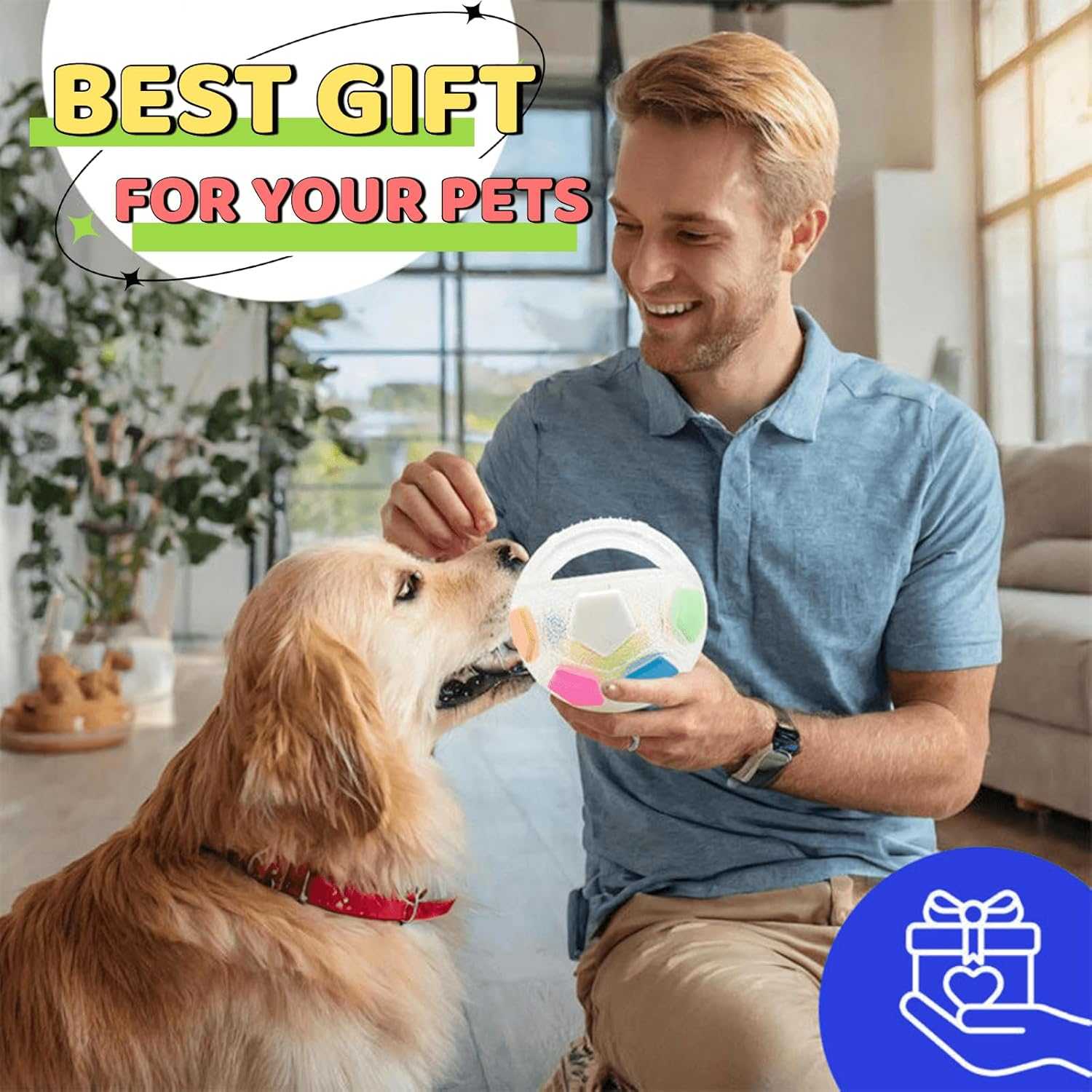 Tough Durable Ball Toy for Aggressive Chewers Ball in Bottle Strong Rubber Football Dog Chew Fetch Toy for Medium Large Breeds