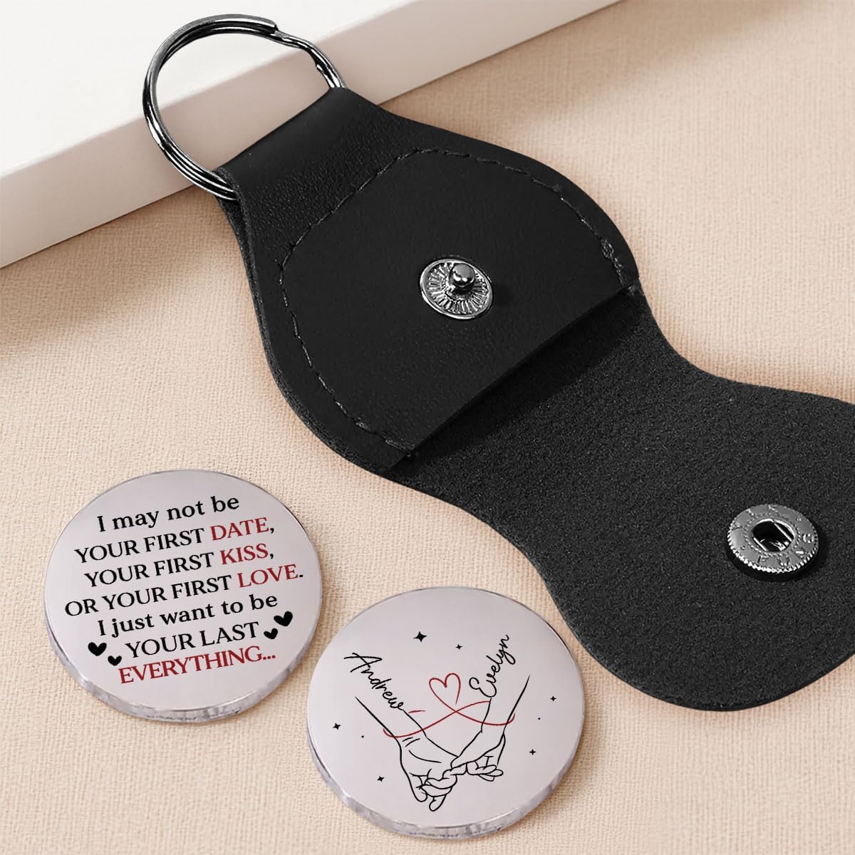 Personalisiertes Taschen-Umarmungsgeschenk für den Ehemann – individuelles Liebeszeichen von der Ehefrau
