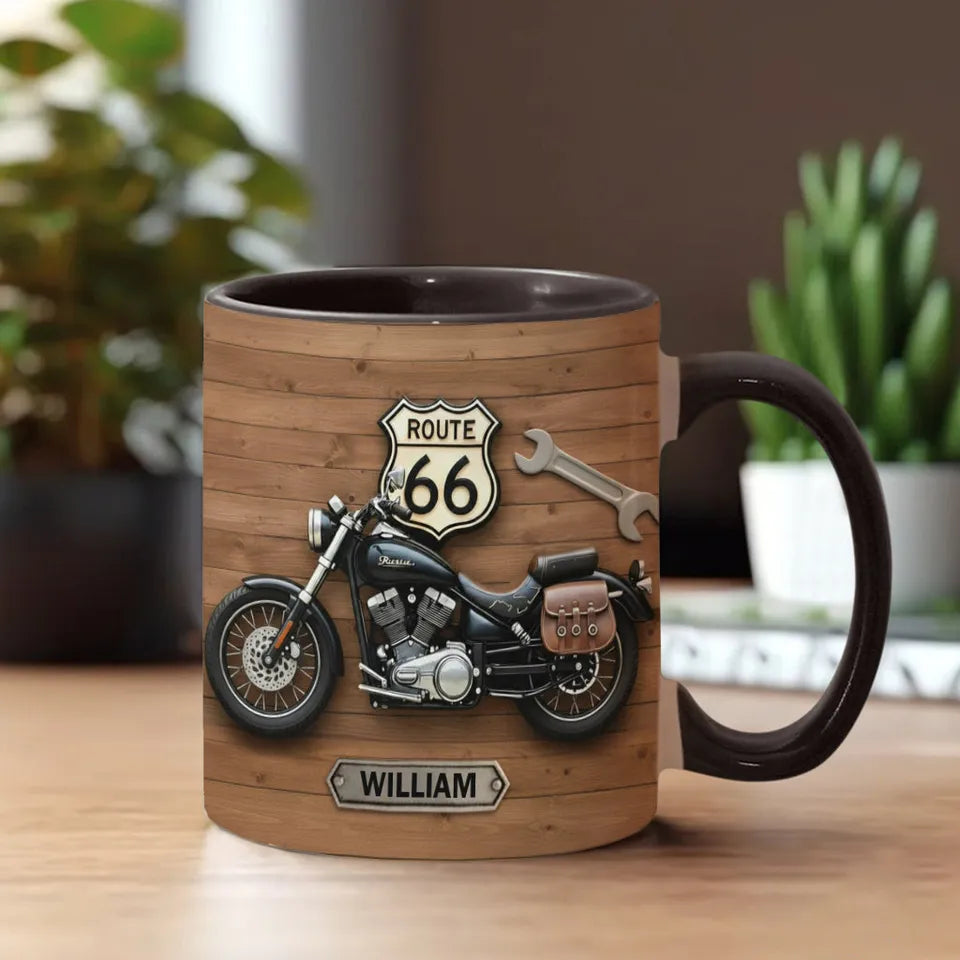 Motorcycle - Personalized Biker 3D Mug