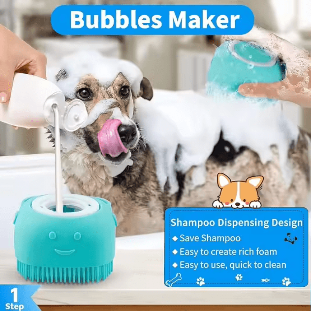 Silicone Pet Bath & Massage Gloves