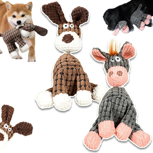 Bite Buddy Chew Toy for Dogs Indestructible, Petsboro Bitebuddy Dog Toys, Dog Stuffed Animals Chew Toys with Squeakers, Bite-Resistant Pet Plush, for Medium and Small Dogs (A+B)