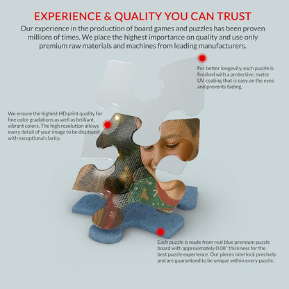 MyPuzzle Custom Photo Puzzle - Personalized Jigsaw Puzzle Made from Your Own Picture, Ideal Gift for Birthdays, Mother's Day, Valentine's Day