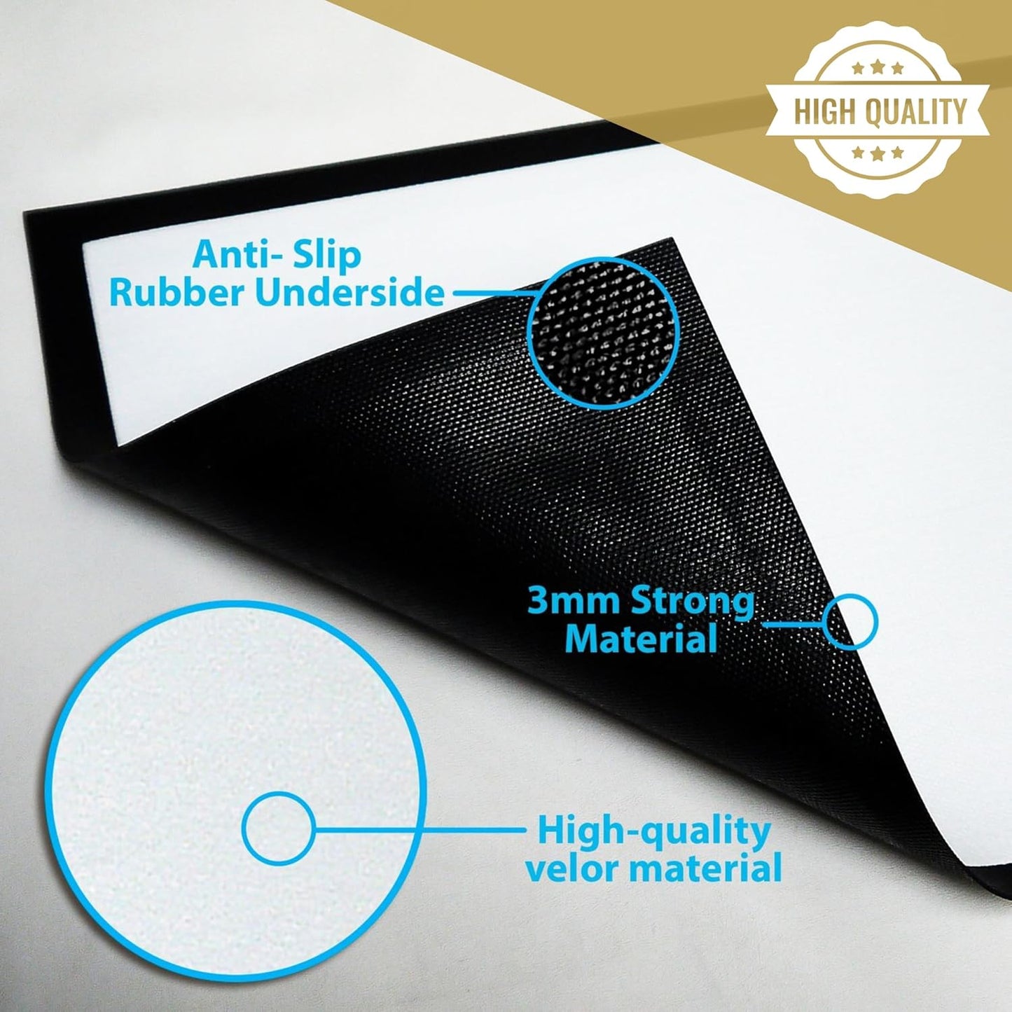 Personalized Dog Door Mat with Photo and Name - Customized Welcome Mat - Floor Mats - Front Door Mat - Visitors Must Be Approved - Abrasion-Resistant and Non-Slip (20" x 14")