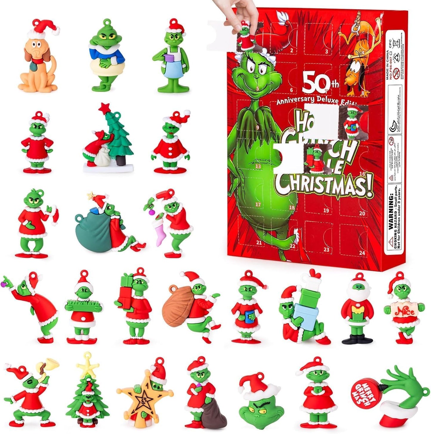 Christmas Advent Calendar 2025, 24 Day Countdown Calendar with 24 Pcs Doll Collectible for Kids Adult Teens