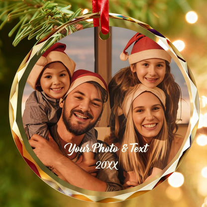 Personalized Christmas Ornaments,Custom Christmas Ornament with Photo,3"-5" Persoanlzied Family Ornaments 2025