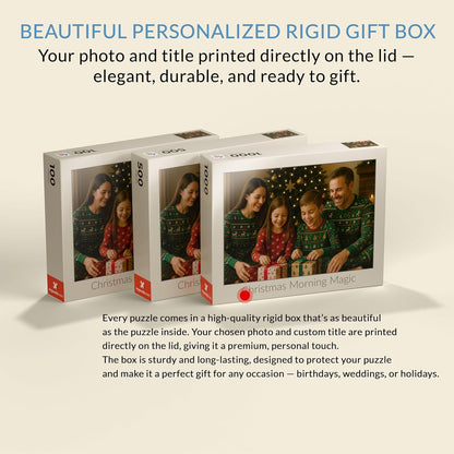 MyPuzzle Custom Photo Puzzle - Personalized Jigsaw Puzzle Made from Your Own Picture, Ideal Gift for Birthdays, Mother's Day, Valentine's Day