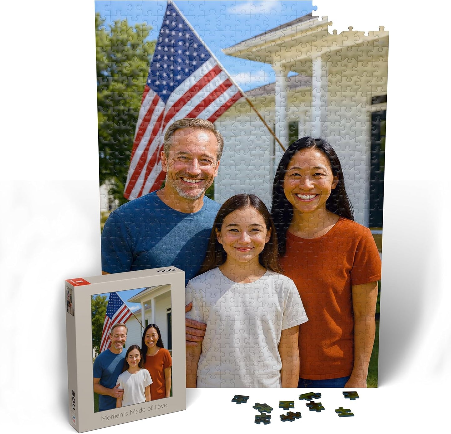 MyPuzzle Custom Photo Puzzle - Personalized Jigsaw Puzzle Made from Your Own Picture, Ideal Gift for Birthdays, Mother's Day, Valentine's Day
