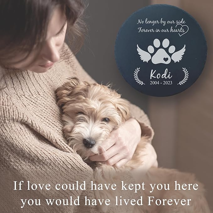 Personalized Pet Memorial Stone for Dogs and Cats