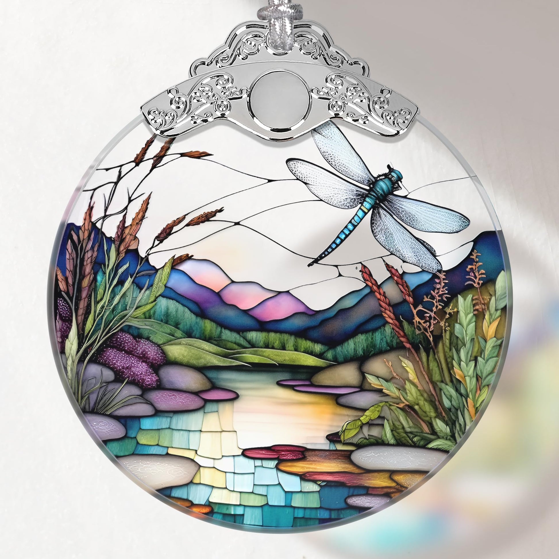 Hummingbird Stained Glass Ornament, Christmas Ornaments, Xmas Decor, Ornaments for Christmas Tree, Holiday Presents, Gift Exchange Ideas