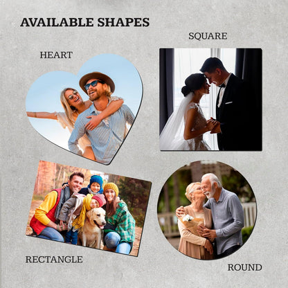 Custom Photo Magnet, Personalized Picture for Kitchen Fridge, Locker and Office Magnets with Variation Shapes and Four Differents Sizes