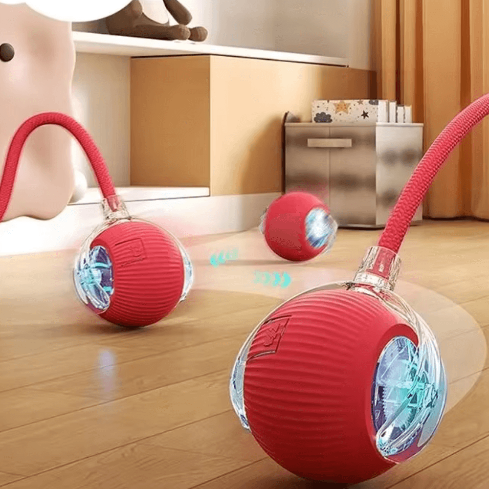 Pelota rodante inteligente para gatos