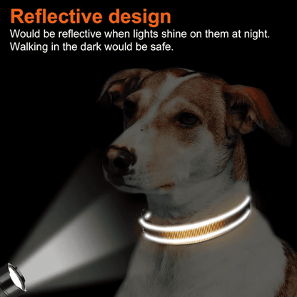 Collar acolchado reflectante para perros