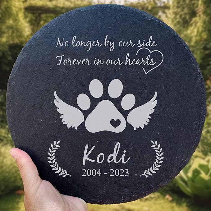 Personalized Pet Memorial Stone for Dogs and Cats